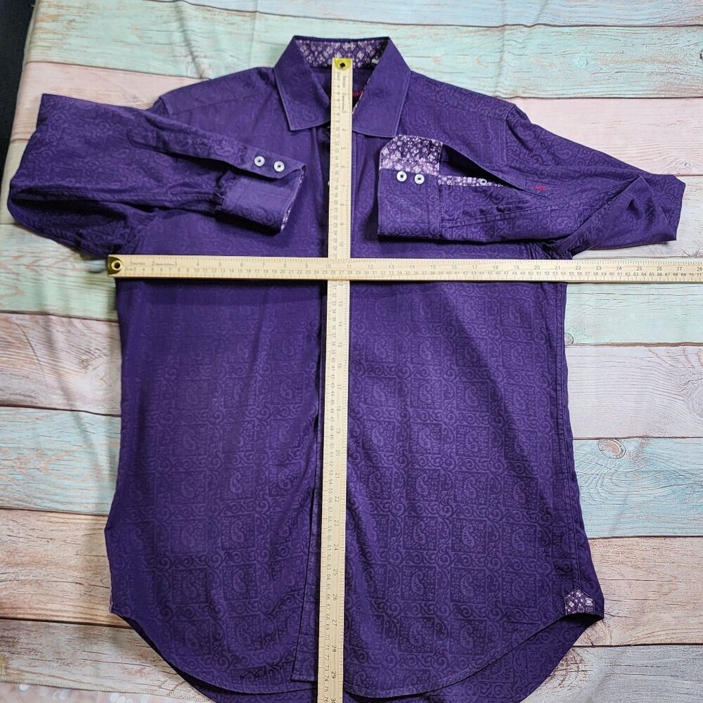 Robert Graham Purple Paisley Long Sleeve Shirt, Men's Small - Picture 13 of 16